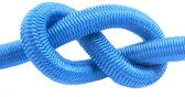 DQ-PP Rubberkoord, 10mm, 25m, Blauw, Expanderkoord, Expander Rubberdraad, Rubberkoord, Spankoord, Zeildoekkoord, Spanrubber