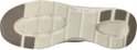 Brugschoenzool, beige met grijze gripzones. Slogan "SKECHERS SLIDE-STEP" zichtbaar.