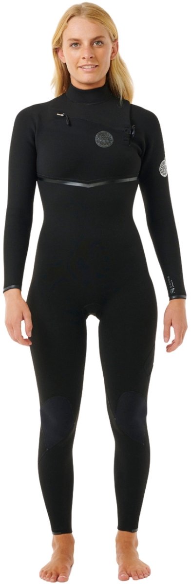2025 Rip Curl Dames E-Bomb 4/3mm Borst Ritssluiting Wetsuit - B