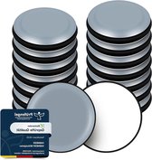 VABNEER 22 mm meubelglijders met spijker, 32 stuks PTFE Teflon ronde meubelschuifregelaars, meubelverplaatspads voor gladde vloeren en tapijten