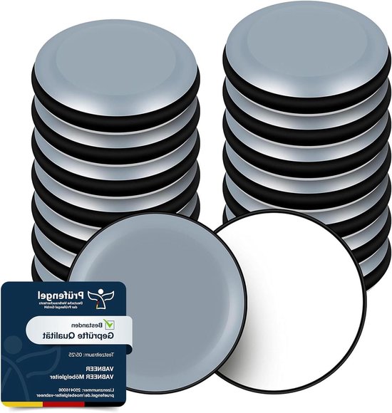 Meubelglijders set 24 stuks ronde PTFE Teflon zelfklevende meubelpads
