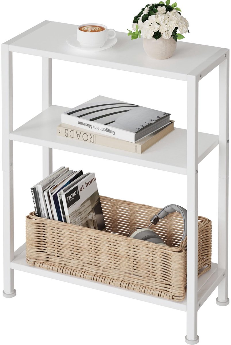 Ibenzoa Binnenhuis multifunctionele bijzettafel voor compacte ruimtes met elegant design wit