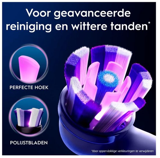 Oral-B iO Radiant White Opzetborstels Wit - 2 Stuks