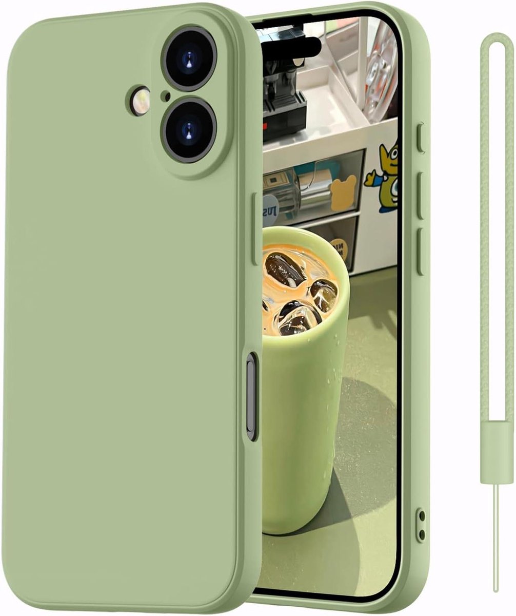 Allecto Plus - Dunne siliconen telefoonhoes met microvezel voor iPhone 16 - Krasbestendig en schokbestendig