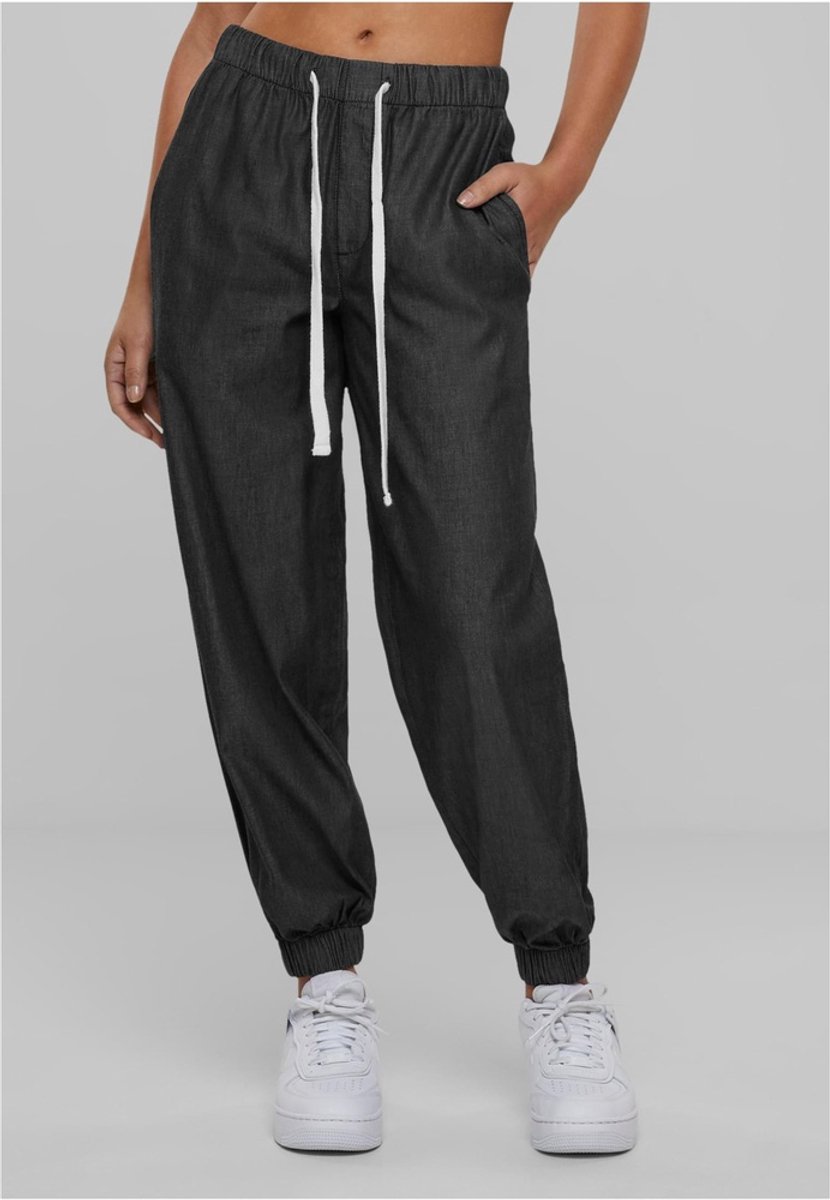 Urban Classics Light Jogpants Dames Trainingsbroek – S Zwart