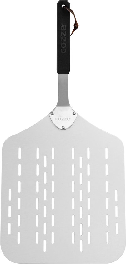 Cozze® Geperforeerde Lichtgewicht Aluminium Pizzaschep, 60×28×28 cm