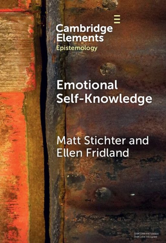 Elements in Epistemology - Emotional Self-Knowledge - cover