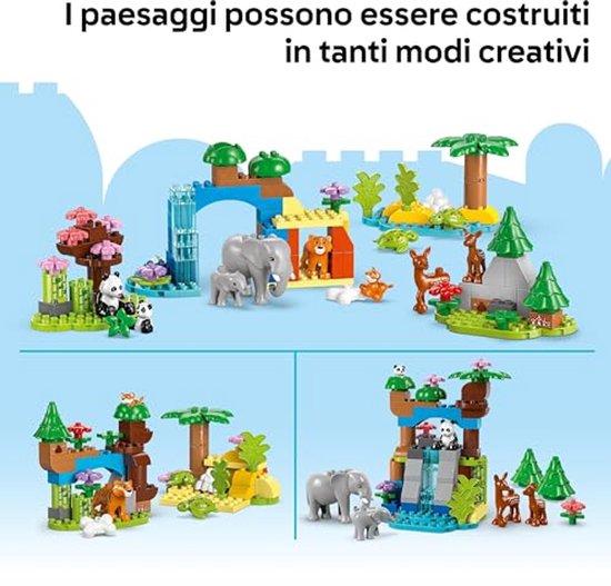 LEGO DUPLO Stad 3-in-1 families van wilde dieren - 10446