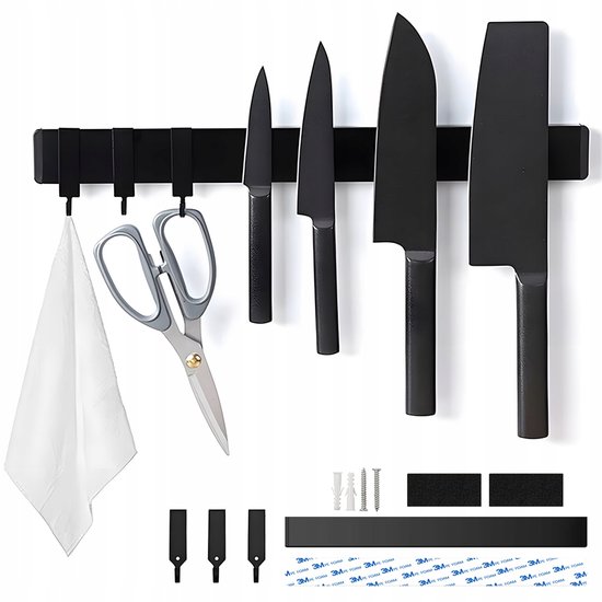 Barre Magnétique Cuisine 40cm Porte-couteaux Magnétique Mural 40cm - Aimant Extra Puissant Acier Inox Rangement Cuisine Mural Barre Magnétique Cuisine 40cm Porte-couteaux Magnétique Mural 40cm - Aimant Extra Puissant Acier Inox Rangement Cuisine Mural