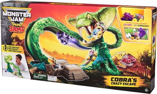 ミニカー Monster Jam Mini Cobra's Crazy Escape Monster Jam - Mini Jams Cobra Booster Speelset | bol