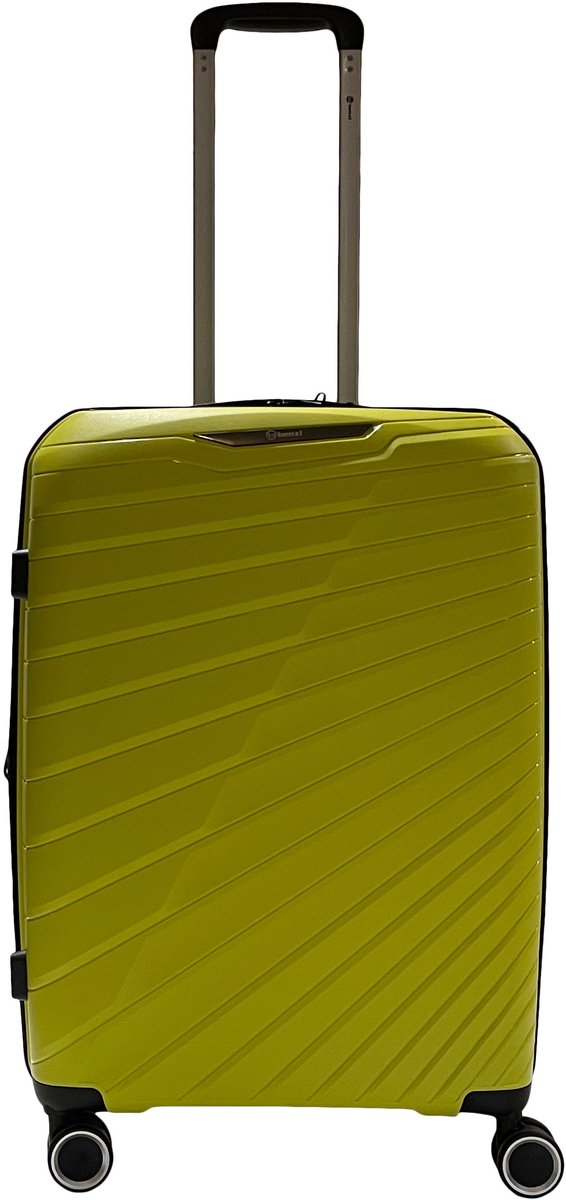 Benzi Salvador Middelgrote Koffer 65 cm - 65/70 liter - Expandable - Limegroen