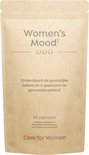 Bruine verpakking met tekst 'Women's Mood' en informatie.