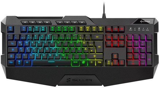 Sharkoon SKILLER SGK4 toetsenbord USB QWERTZ Duits Zwart
