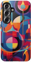 Vrolijke Geometrische Abstracte Kunst – Telefoonhoesje Geschikt voor Samsung Galaxy S25