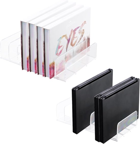 Vtopmart Opbergdozen met 3 laden, Doorzichtige Kaptafel Organizer, Anti-slip Organizer Lade Gebruikt voor Badkamer, Kaptafel, Bureau