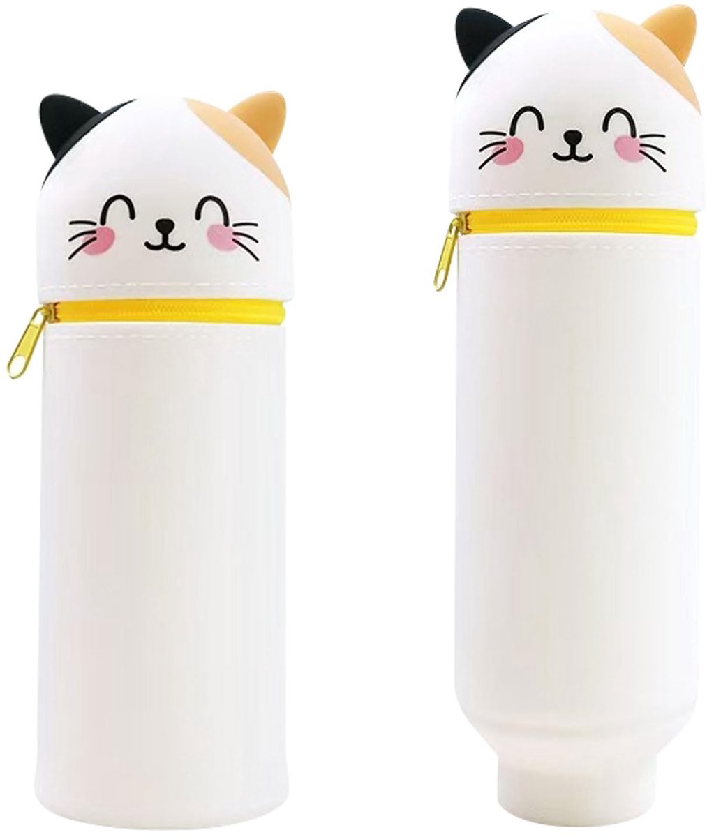 Siliconen Etui - Ruime Kawaii Pennenzak - Voor School, Kantoor, Meisjes & Studenten