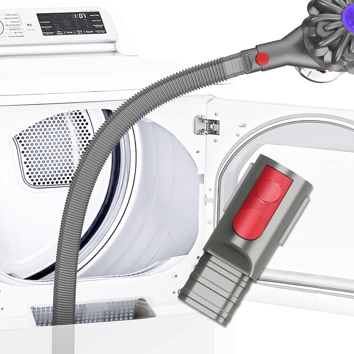 Reinigingsset geschikt voor drogerventilatie, compatibel met geschikt voor Dyson drogers, geschikt voor Dyson V7 V8 V10 V11 V12 V15 en andere draadloze stofzuigers, kan diep pluis verwijderen.