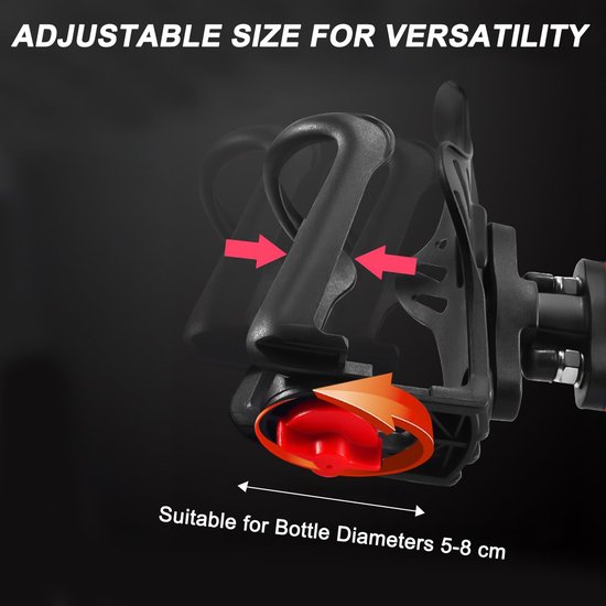 Fiets bidonhouder, motor fiets bidonhouder accessoires, verstelbare fiets bidonhouder, fiets bekerhouder, fiets bidonhouder, racefiets bekerhouder, mountainbike — afbeelding 2