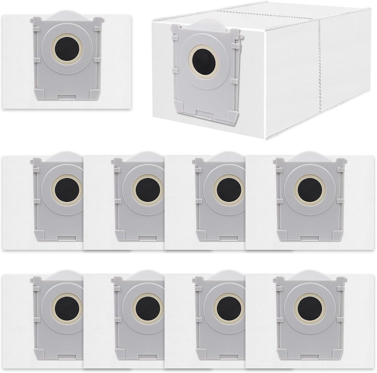 Stofzuigerzak Geschikt voor Ecovacs Deebot X8 PRO Omni/ T50 Pro Omni/T50 Max Pro/T50 Omni robotstofzuiger, actieve koolstofzak accessoires, 10 stuks 3L capaciteit stofzuigerzakken,reserveonderdelen