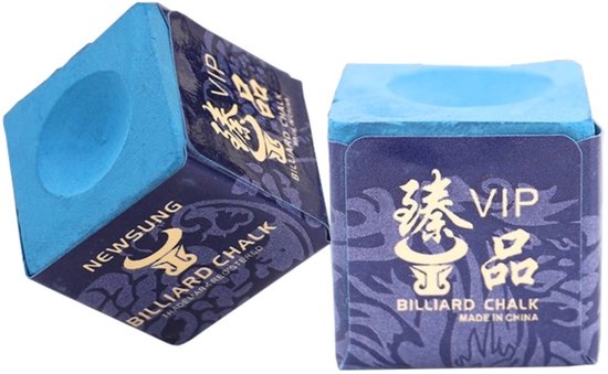 Craie de Billard Blauw 12 pièces.