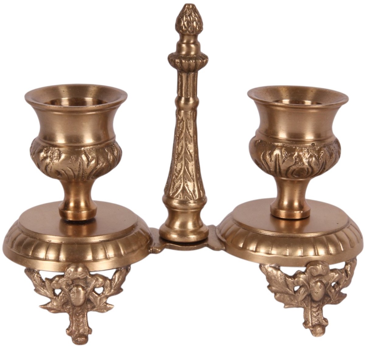 Baroque - Kandelaar - Kandelaar x2 - 11 cm - Goud - Brass - 11x12.5x7 - Brass