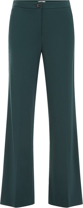 WE Fashion Dames wide leg pantalon met stretch
