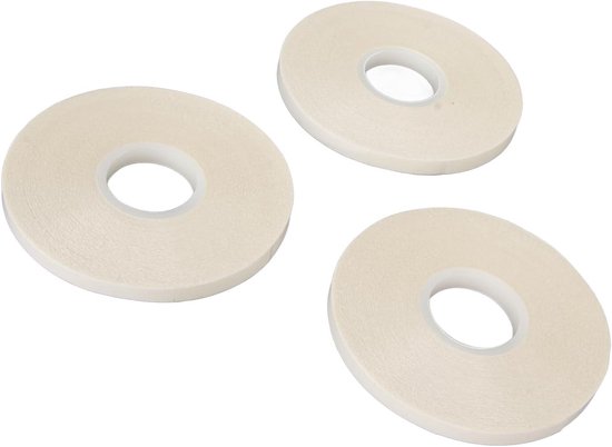 Zocipro 4 rollen dubbelzijdige stoffen tape, 1,3 cm x 10 m