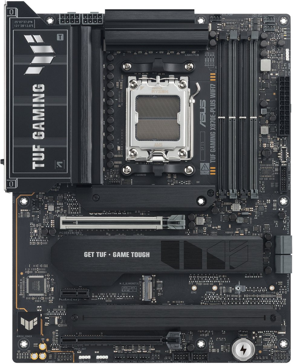 ASUS TUF Gaming X870E-PLUS WIFI7 - Moederbord - Socket AM5 - ATX - AMD X870E chipset