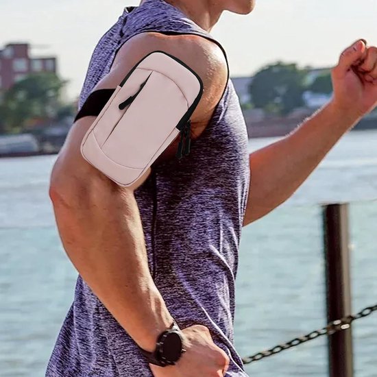 MARLOAR Looparmband voor mobiele telefoon, looparmband, compatibel met iPhone X/11/12/13/14/15 (inclusief de Pro) en andere mobiele telefoons tot 6 ,5 inch (16,5 cm), Pro Max niet inbegrepen, blauw 6,5