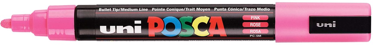 Posca Stiften PC-5M Medium Tip - verfstiften - Roze - 6 stuks