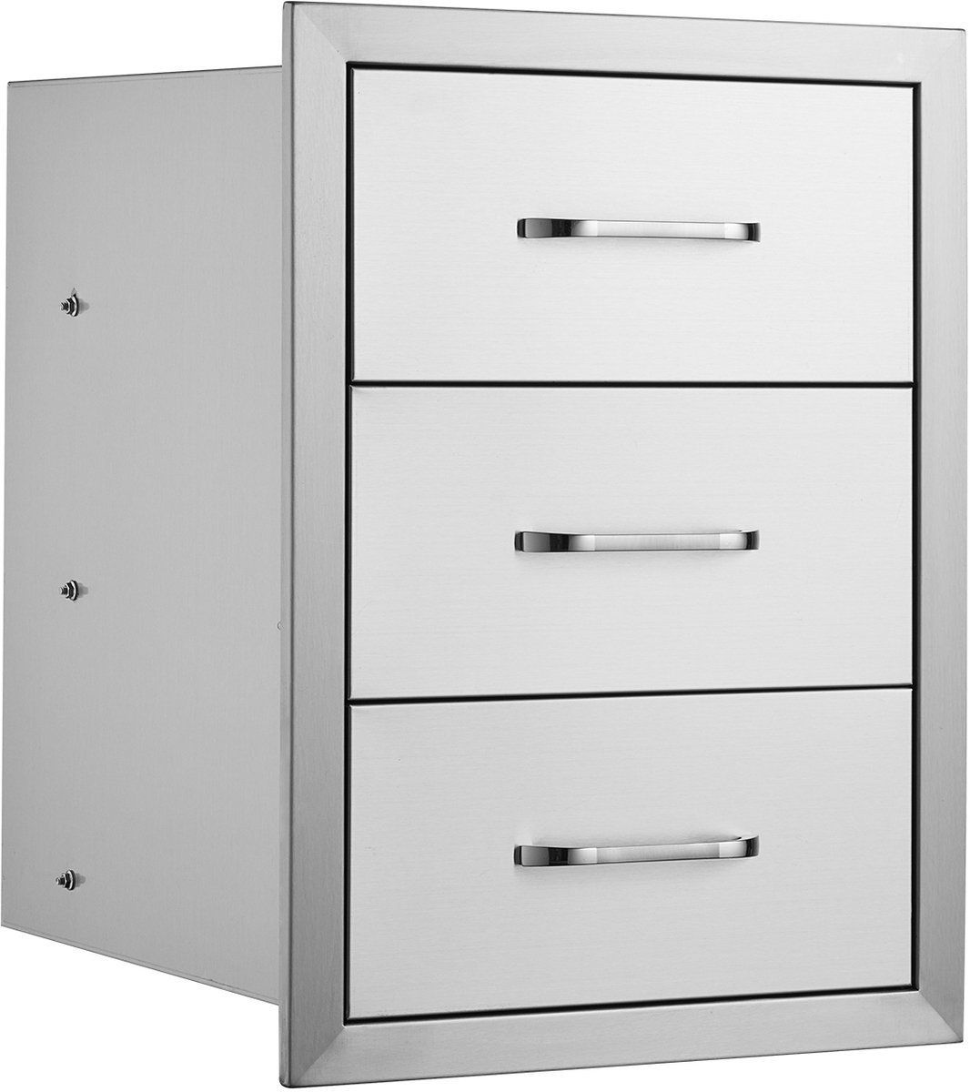 Outdoor-Keukenkasten 16“ B X 21,5” H X 18" D, Vlak Gemonteerde Grillkasten met Roestvrijst