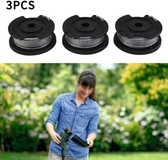 Vervangende draadspoel -3-stuks - geschikt voor EasyGrassCut 18V 23 26 18-230 18-260 modellen F016800569, 4 m lang, 1,6 mm diameter van Merkloos	 — afbeelding 5