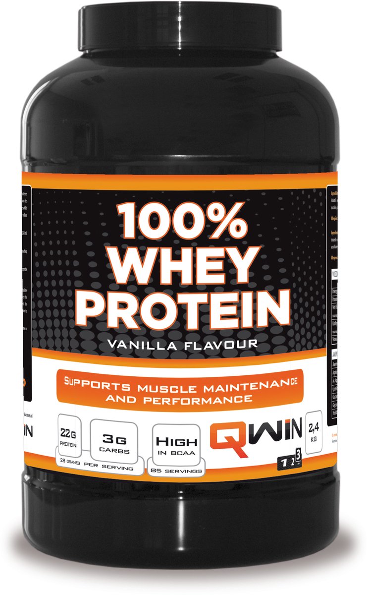 Goedkoopste QWIN 100 Whey Protein Vanille - 2400 g