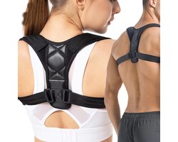 CUBEXCOM® Rugbrace Postuur Corrector, Maat L, Houding Rug Corrector, Houdings Correctie, Rugband, Comfortabele Ondersteuning Voor Wervelkolom Schouder En Rug, Rugsteun Voor Een Betere Lichaamshouding Voor Dames En Heren