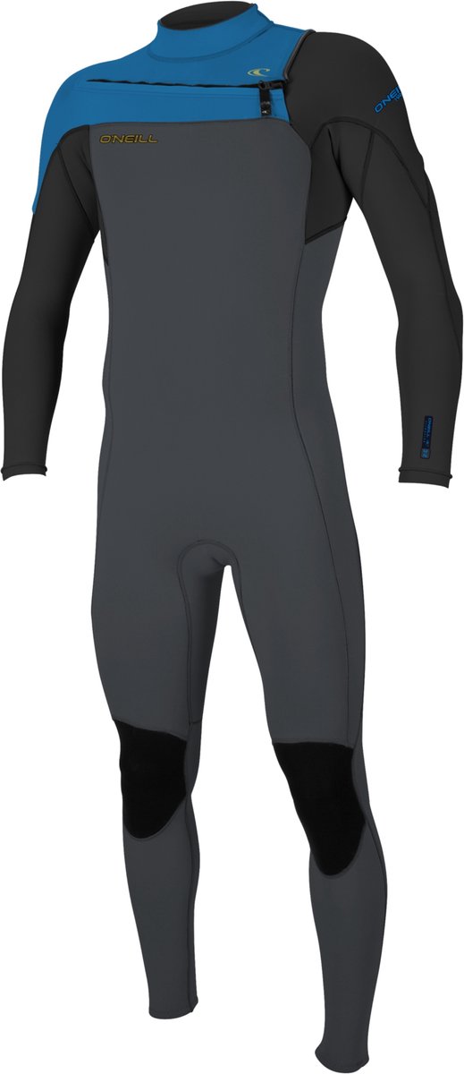 2025 O'Neill Heren Hammer 3/2mm Borst Ritssluiting Wetsuit - Grap
