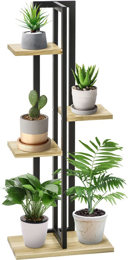 Plantenbak 3 Verdiepingen met Worteldoek Grenen 80 x 100 cm