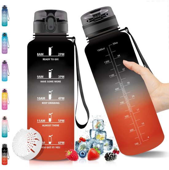 Set van 6 hoogwaardige drinkglazen van 0,5 liter, BPA-vrij Set van 6 hoogwaardige drinkglazen van 0,5 liter, BPA-vrij