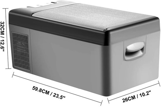 Koelkast - Minikoelkast - Koelkasten - Minikoelkast voor drankjes - Kleine Koelkast - 15L- 12/24V DC - Compressorkoeler voor op reis Camping Buitenactiviteiten van Merkloos — afbeelding 3
