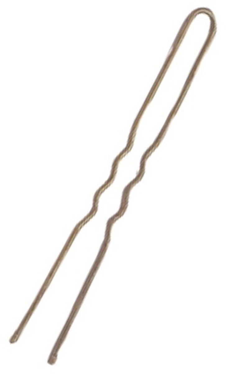 Sibel Haarspelden Wave 70mm Bruin 500Gr