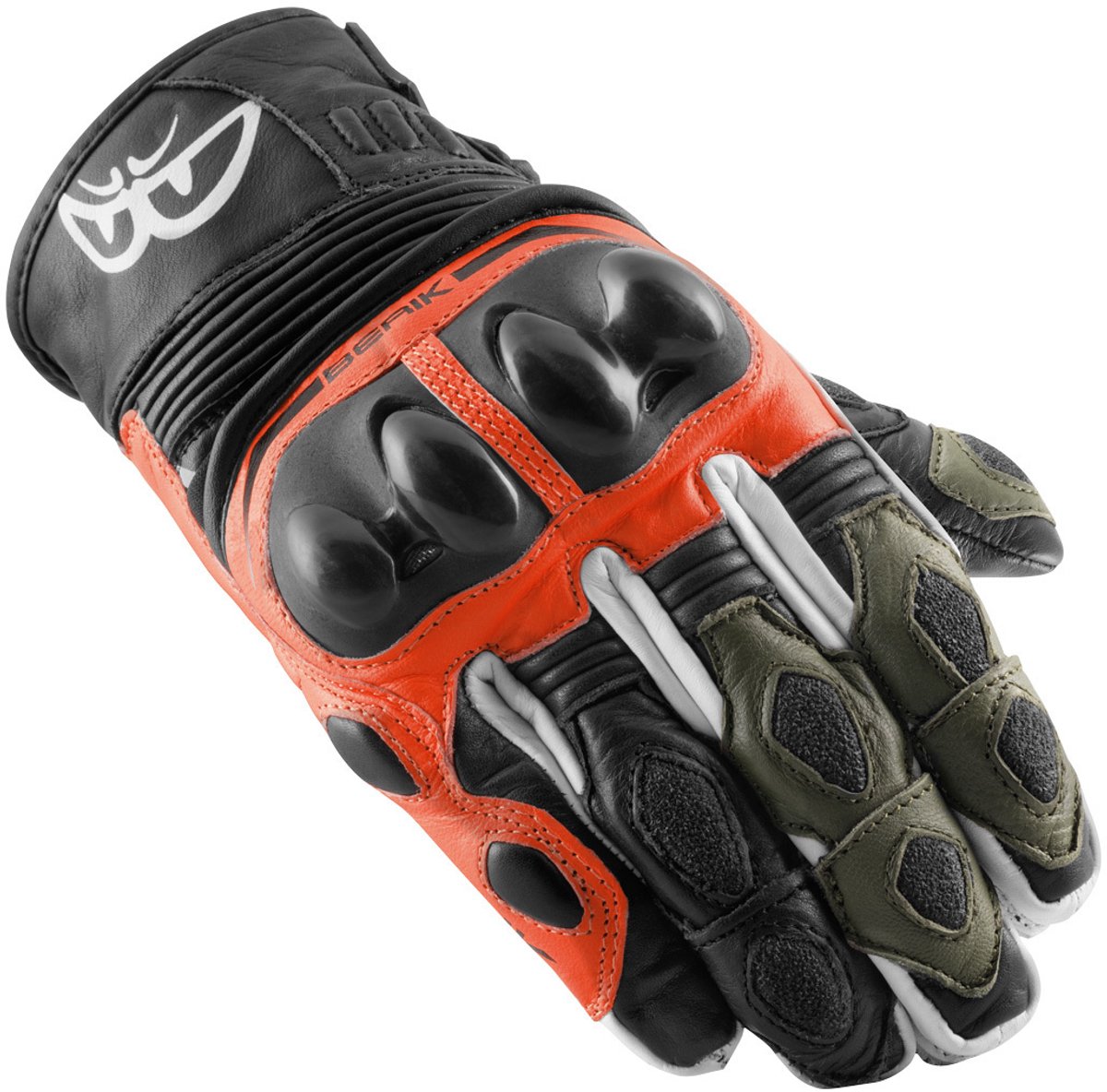 Berik Nador Zwart Neon Rood Groen Handschoenen - Handschoen