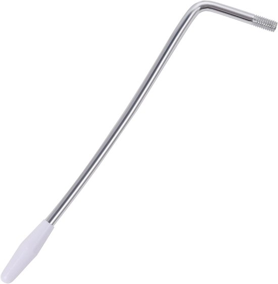 Foto: Allecto plus 6 mm gitaar tremolo arm stick voor elektrische gitaar stratocaster zilver wit vibrato system muziekinstrument accessoires