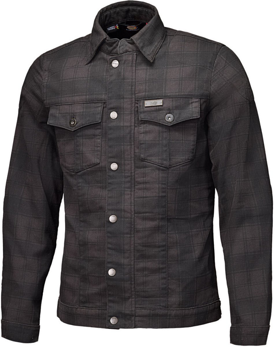 Held Woodland Zwart Grijs Motorshirt - Jas