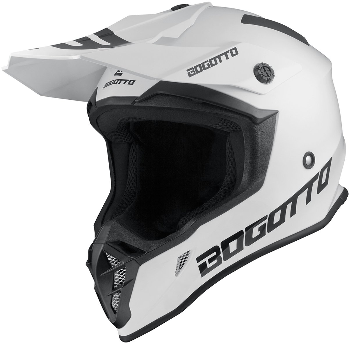 Bogotto V332 Wit Crosshelm - Maat XL - Helm