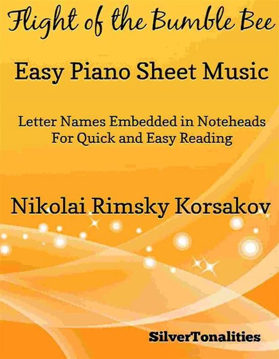 Flight of the Bumble Bee Easy Piano Sheet Music - cover
