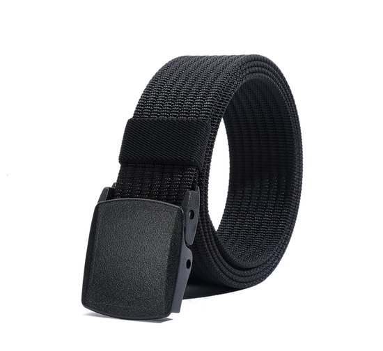 LionVII Heren Nylon riem Tactical Military met kunststof gesp 130cm (marineblauw