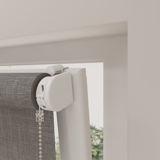 Store enrouleur électrique Easy Texture - Occultant - Gris Clair - 180 x 190 cm - CMD-02-P