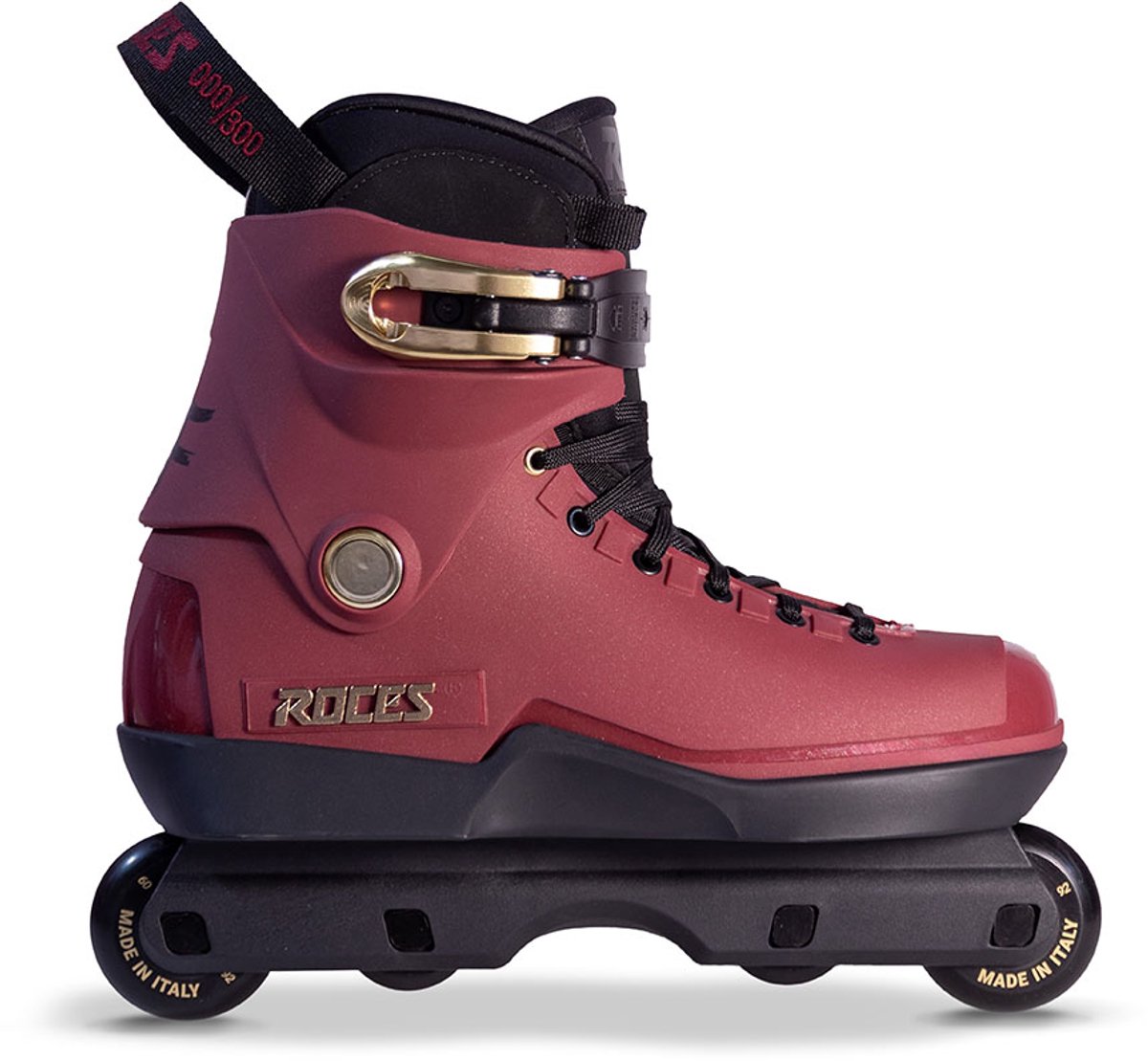 Roces M12 LO Plus Spassov Inferno Stunt Skates Volwassenen – Aggressive Inline Skates Rood
