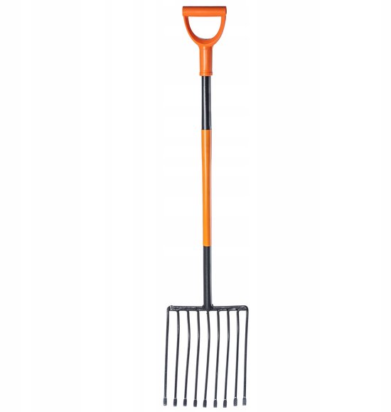 Talen Tools paardenstalvork, kunststof, 18-tands, aluminium steel 140 cm