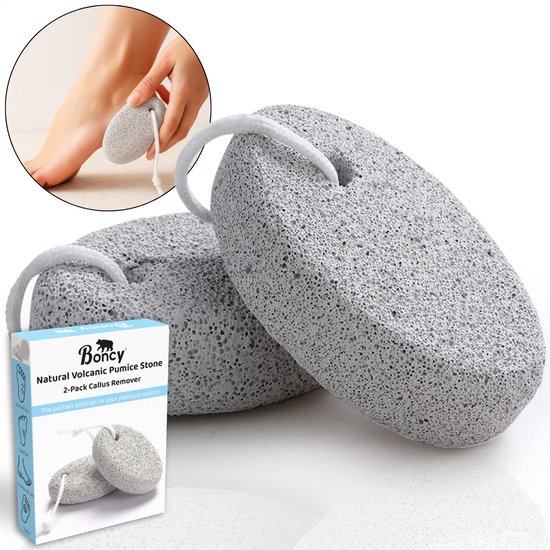 Foto: Boncy eeltverwijderaars 2 pack puimsteen voor eelt dubbelzijdige eeltvijl eeltverwijderaar voetvijl eeltschraper voor voet