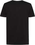Zwart T-shirt met korte mouwen, achterkant.